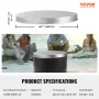 Fire Pit Cover Lid, 27" Portable Firepit Spark Screen,Stainless Steel Steel Metal Cover, Easy-Opening Outdoor Wood Burning and C
