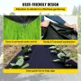 3FTx50FT Premium Weed Barrier Fabric Heavy Duty 5OZ, Woven Weed Control Fabric, High Permeability Good for Flower Bed, Geotextil