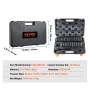 1/2" Drive Impact Socket Set, 33 Piece Socket Set SAE 3/8"-1" and Metric 10-24mm, 6 Point Cr-V Alloy Steel for Auto Repair, Easy