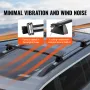 Roof Rack Cross Bars, Compatible with 2011-2021 Jeep Grand Cherokee with Grooved Side Rails, 90.72 kg Load Capacity, Aluminum Cr