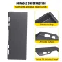 Skid Steer Mount Plate 0.24" Thick Skid Steer Attachment Plate High Quality Steel Quick Attachment Loader Plate with 3 Additiona