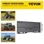 Skid Steer Mount Plate 0,24 "Tyk glidestyringsplade Høj
