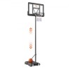 Basketball Hoop, 4-10 ft Adjustable Height Portable Backboard System, 44 inch Basketball Hoop & Goal, Kids & Adults Basketball