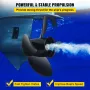 Outboard Propeller, Replace for OEM 3587522, 4-Blade 14 1/4\" x 19\"" Pitch Aluminium Boat Propeller, Compatible with Volvo Pent