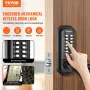 Mechanical Keyless Entry Door Lock, 14 Digit Keypad, Embedded Outdoor Gate Door Locks Set with Keypad and Handle, Water-proof Zi