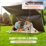 TARP Vandtæt 16x20 ft, plastpoly -tarp -dækning 10 mil, multi