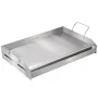 Stove Top Griddle, 23.5"x16" Pre-Seasoned Stainless Steel Griddle, Rectangular Double Burner Griddle Pan, Non-Stick Family Pan C