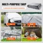 Tarp Waterproof 609.6 x 914.4 cm, Plastic Poly Tarp Cover 0.25 mm, Multi Purpose Tear UV and Temperature Resistant Outdoor Tarpa