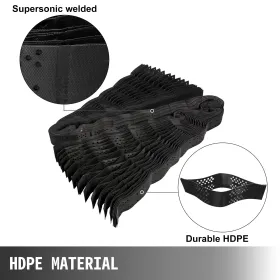 Geo Grid Ground Grid 9x17 ft, Geo Cell Grid 4 Inch Thick, Gravel Grid HDPE Material, Ground Stabilization Grid 1885 LBS Per Sq,