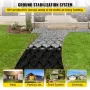 Ground Grid, 1885 lbs per Sq Ft Load Geo Grid, 3" Depth Permeable Stabilization System for DIY Patio, Walkway, Shed Base, Light 