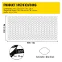 Ground Grid, 1885 lbs per Sq Ft Load Geo Grid, 3" Depth Permeable Stabilization System for DIY Patio, Walkway, Shed Base, Light 