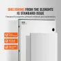 NEMA Steel Enclosure, 60x50x23 cm NEMA 4X Fiberglass Electrical Box, IP66 Waterproof & Dustproof, Outdoor/Indoor Electrical Junc