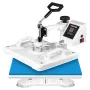 Heat Press 30.5 x 38.1 cm 5 In 1 Heat Press 1250W Heat Press Machine Swing Away White Heat Press T-Shirt Sublimation Printer Tra