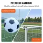 Fodbold rebound træner, 8x6ft jern fodboldtræningsudstyr