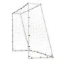 Soccer Rebound Trainer, 8x6FT Iron Soccer Training Equipment, Sports Football Rebounder Wall with Double-Sided Rebounding Net & 