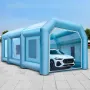 Inflatable Tent 999.2 x 498.5 x 399.3 cm Inflatable Spray Booth Tent Inflatable Paint Booth Tent Car Paint Booth Giant Workstati