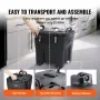 Insulated Food Carrier, 32Qt Capacity, Stackable Catering Hot Box with Stainless Steel Barrel, Top Load LLDPE Food Warmer with I