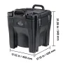 Isoleret madbærer, 32QT kapacitet, stable catering hot kasse