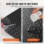 Diamond-Plate Rubber Flooring Roll, 3 mm x 4 ft x 8 ft Garage Floor Mat, SBR Rubber Garage Flooring Roll, Easy to Clean, Diamond