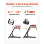 Automotive Top Creeper, Engine Creeper 42.5"-64.8", 400 LBS Capacity High Top Creeper, 4 Swivel Caster Wheels, Padded Deck, Cree