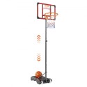 Basketball Hoop, 5-7 ft Adjustable Height Portable Backboard System, 28 inch Basketball Hoop & Goal, Kids & Adults Basketball