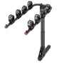 Hitch Mount Bike Rack, 4-Bike Carrier Rack, 150 LBS Capacity Bike Rack Hitch for 2-inch Receiver, Titling and Folding Bike Carri