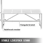 Livestock Stand 51x23 inches, Trimming Stand with Straight Head Piece, Goat Trimming Stand Metal Frame Sheep Shearing Stand Live