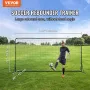 Fodbold rebounder net, 12x6ft jern fodboldtræningsudstyr