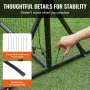 Soccer Rebounder Net, 12x6FT Iron Soccer Training Equipment, Sports Football Training Gift with Portable Bag, Volleyball Rebound