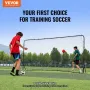 Fodbold rebounder net, 12x6ft jern fodboldtræningsudstyr