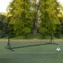 Soccer Rebounder Net, 12x6FT Iron Soccer Training Equipment, Sports Football Training Gift with Portable Bag, Volleyball Rebound