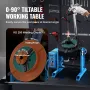 Rotary Welding Positioner 30KG, 0-90° Welding Positioning Turntable Table 1-12RPM 80W, with 12.4 Inch 3-Jaw Lathe Chuck & Weldin