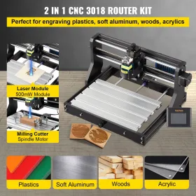 CNC 3018 Pro 500mw 300Ã—180Ã—45mm CNC Machine GRBL Control Mini Laser Engraver with Offline Controller 3 Axis Laser Engraving