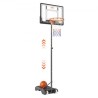 Basketball Hoop, 5-7 ft Adjustable Height Portable Backboard System, 32 inch Basketball Hoop & Goal, Kids & Adults Basketball