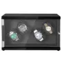 Watch Winder, Watch Winder for 4 Men's and Women's Automatic Watches, with 2 Super Quiet Japanese Mabuchi Motors, Blue LED Light