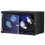 Watch Winder, Watch Winder for 4 Men's and Women's Automatic Watches, with 2 Super Quiet Japanese Mabuchi Motors, Blue LED Light