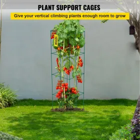Tomatbure, 34 x 34 x 91 cm, 6 pakker firkantede