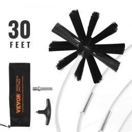 914.4 cm tørretter udluftningsrensere kit, 22 stykker kanal rengøringsbørste, forstærket nylon tørretumbler udluftning børst,