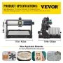 CNC 3018 PRO 500MW 300ã—180ã - 45mm CNC Machine Grbl Control