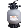 Sand Filter, 19-inch, Up to 45 GPM Flow Rate, Above Inground Swimming Pool Sand Filter System with 7-Way Multi-Port Valve, Filte
