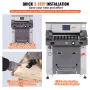 Electric Hydraulic Paper Cutter 660.4 mm Cutting Width 80 mm Thickness 177.8 mm Screen
