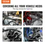 6AN Fuel Line Kit, 20 FT Fuel Hose Kit, 0.34" Nylon Stainless Steel Braided Fuel Line Oil/Gas/Diesel Hose End Fitting Kit, with 