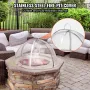 Bålplads Spark-skærmlåg, 40" diameter, rundt tilbehør til