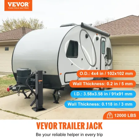 Trailer Jack, Trailer Tongue Jack Welding-on 12000 lb