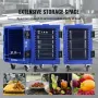 Insulated Food Pan Carrier, 82 Qt Hot Box for Catering, LLDPE Food Box Carrier with One-Piece Buckle, Front Loading Food Warmer 