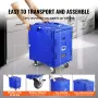 Insulated Food Pan Carrier, 82 Qt Hot Box for Catering, LLDPE Food Box Carrier with One-Piece Buckle, Front Loading Food Warmer 