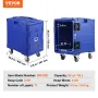 Insulated Food Pan Carrier, 82 Qt Hot Box for Catering, LLDPE Food Box Carrier with One-Piece Buckle, Front Loading Food Warmer 