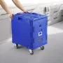 Insulated Food Pan Carrier, 82 Qt Hot Box for Catering, LLDPE Food Box Carrier with One-Piece Buckle, Front Loading Food Warmer 
