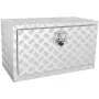 Underbody Truck Box, 760×355×405 mm Pickup Storage Box, Heavy Duty Aluminum Diamond Plate Tool Box with Lock and Keys, Waterproo