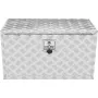 Underbody Truck Box, 760×355×405 mm Pickup Storage Box, Heavy Duty Aluminum Diamond Plate Tool Box with Lock and Keys, Waterproo